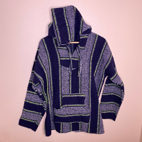 The Normal Brand Other - Baja Boho Surfer Mexican Pullover Hoodie Large